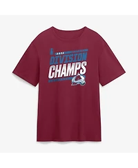 Fanatics Men's Burgundy Colorado Avalanche 2026 Central Division Champions T-Shirt