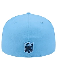 New Era Men's Light Blue Tennessee Titans Script 59FIFTY Fitted Hat