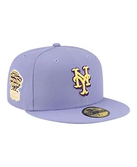 New Era Men's Light Purple York Mets Lavender Bloom 59FIFTY Fitted Hat