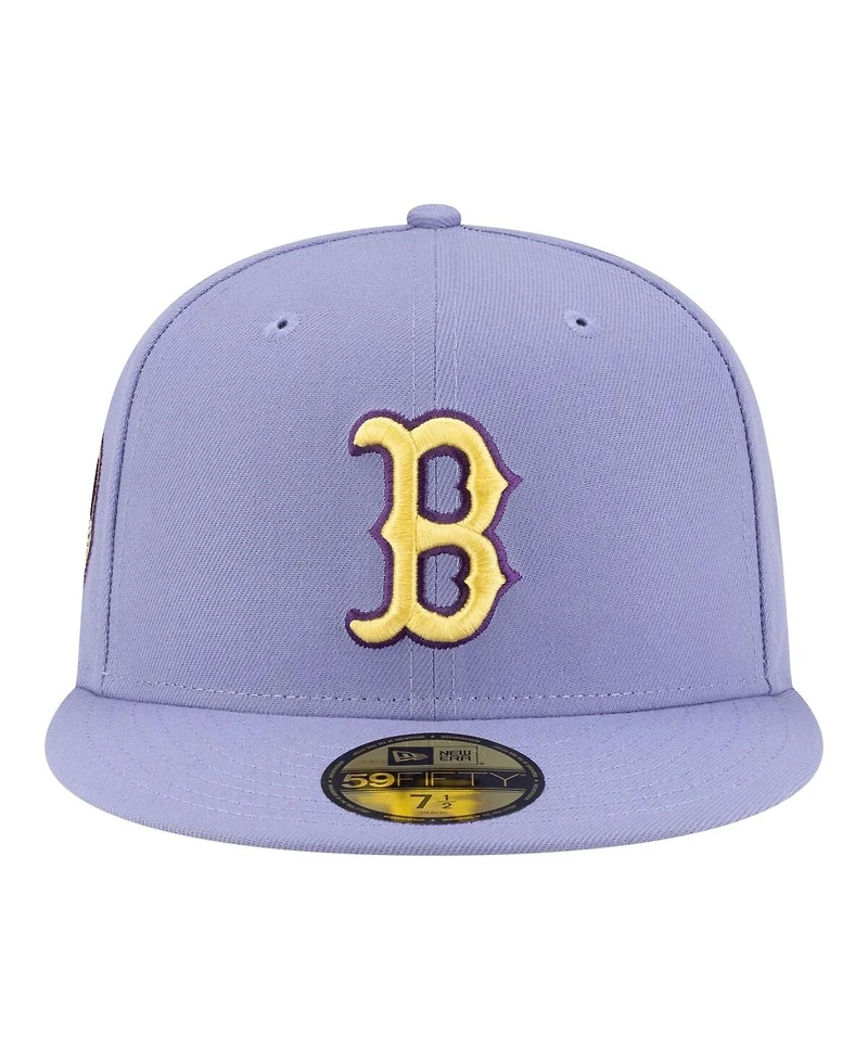 New Era Men's Light Purple Boston Red Sox Lavender Bloom 59FIFTY Fitted Hat
