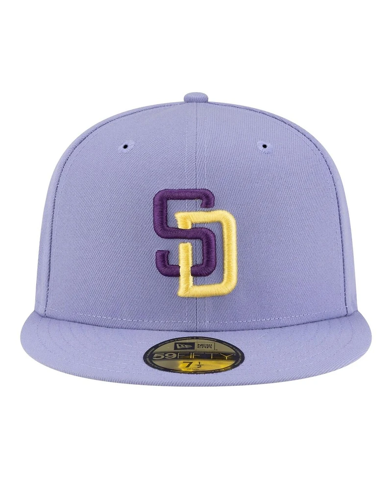 New Era Men's Light Purple San Diego Padres Lavender Bloom 59FIFTY Fitted Hat