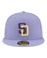 New Era Men's Light Purple San Diego Padres Lavender Bloom 59FIFTY Fitted Hat