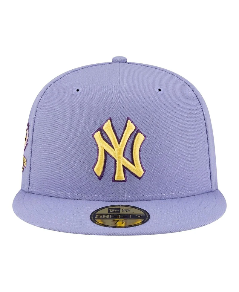 New Era Men's Light Purple York Yankees Lavender Bloom 59FIFTY Fitted Hat