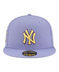 New Era Men's Light Purple York Yankees Lavender Bloom 59FIFTY Fitted Hat