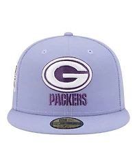 New Era Men's Light Purple Green Bay Packers Lavender Bloom 59FIFTY Fitted Hat