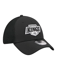 New Era Men's Black Los Angeles Kings Logo 39THIRTY Flex Hat