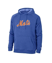 Champion Men's Royal New York Mets Triumph Tri-Blend Raglan Hoodie