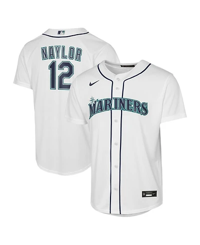 Nike Big Boys and Girls Josh Naylor White Seattle Mariners Baseline Jersey
