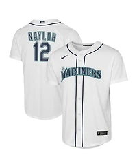 Nike Big Boys and Girls Josh Naylor White Seattle Mariners Baseline Jersey