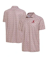 Antigua Men's Pink Alabama Crimson Tide Desert Dry Dogwood Polo Shirt