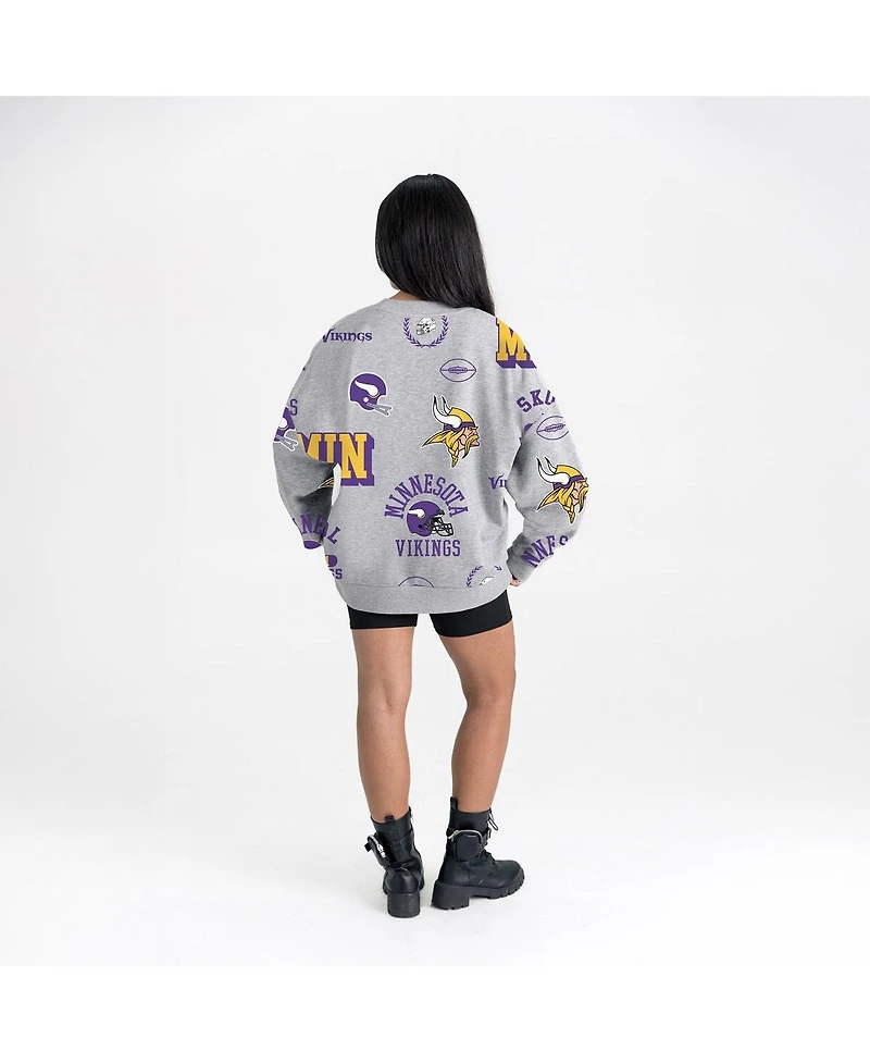 Gameday Couture Women's Heather Gray Minnesota Vikings Always On Repeat Fleece Sweatshirt