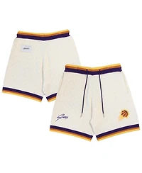 Authmade Men's and Women's Cream Phoenix Suns Solar Flare Premium Knit Shorts