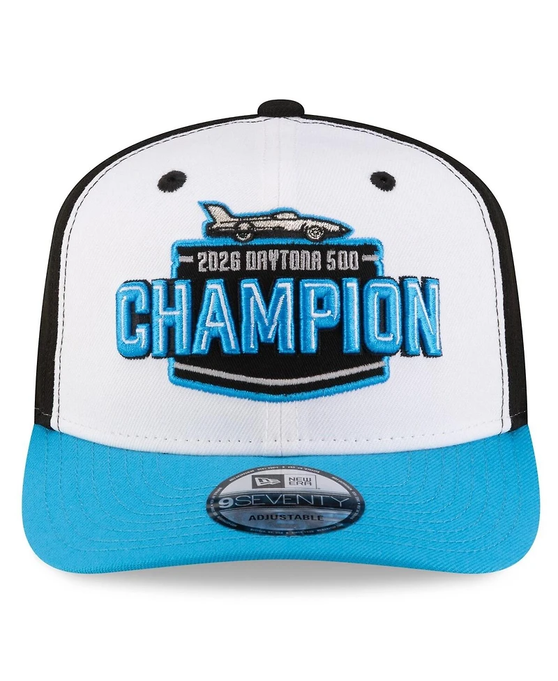 New Era Men's White/Blue Tyler Reddick 2026 Daytona 500 Champion 9SEVENTY Adjustable Hat
