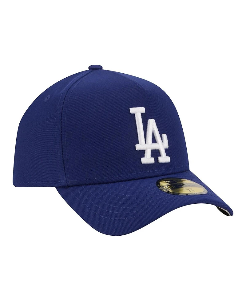 New Era Men's Royal Los Angeles Dodgers A-Frame 59FORTY Fitted Hat