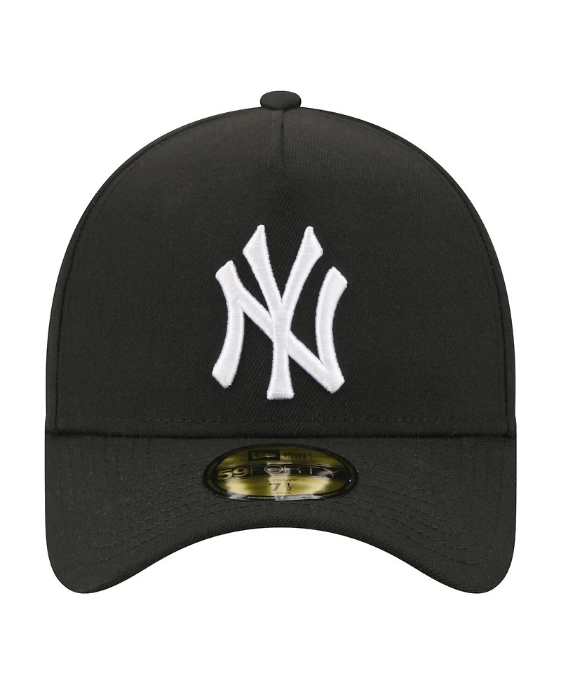 New Era Men's Black York Yankees A-Frame 59FORTY Fitted Hat