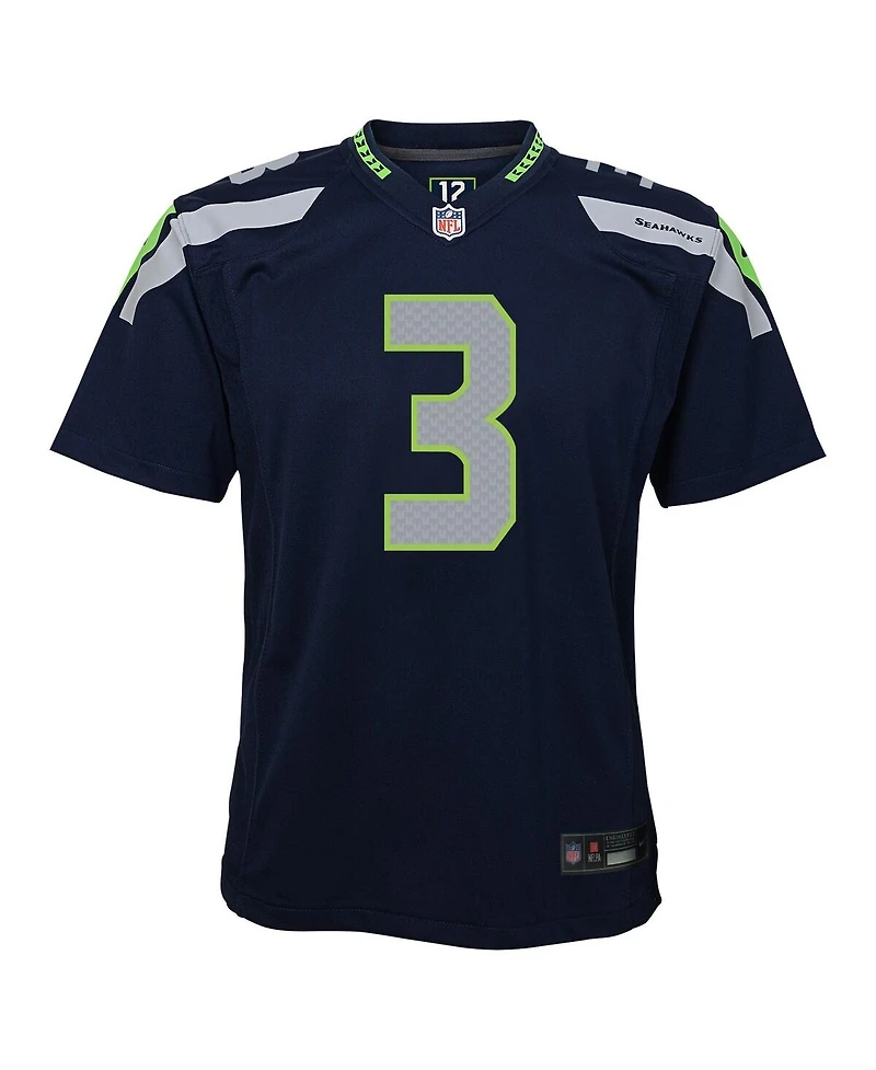Nike Big Boys and Girls Nick Emmanwori College Navy Seattle Seahawks Game Jersey