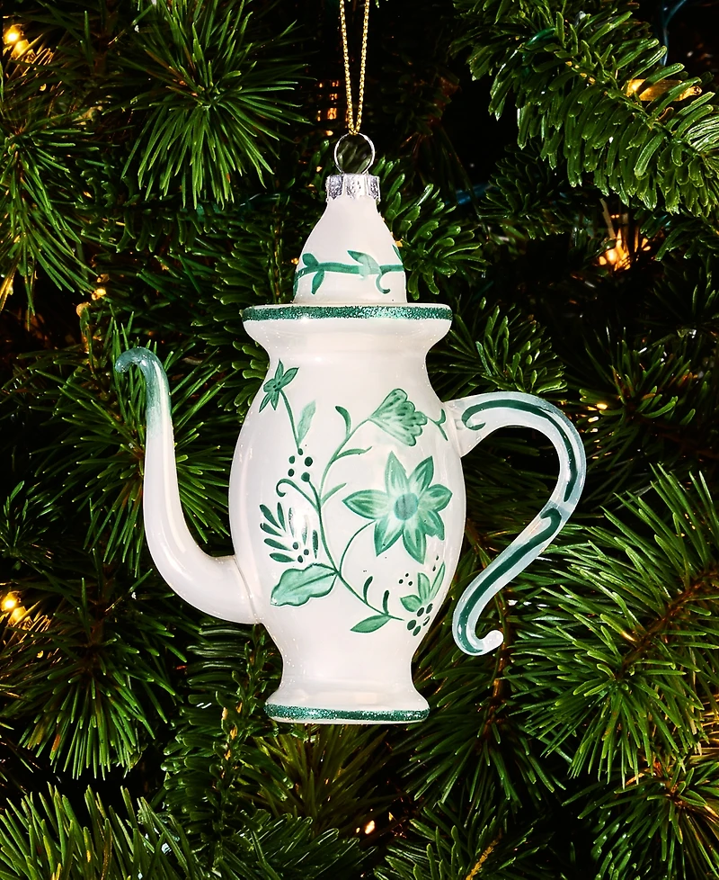 Holiday Lane Holiday Toile Wine Pot Ornament, Macy's Exclusive