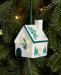 Holiday Lane Holiday Toile Porcelain House Ornament, Macy's Exclusive
