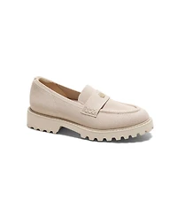 Vivaia Women's Francesca Round-Toe Platform Chunky Heel Loafers