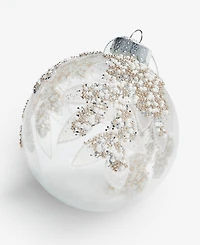 Holiday Lane Iced Delight Merry Christmas Ball Ornament, Macy's Exclusive