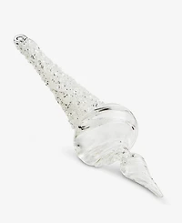 Holiday Lane Iced Delight Glass Icicle Ornament, Macy's Exclusive