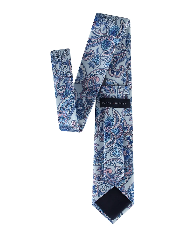 Tommy Hilfiger Men's Bright Paisley Print Classic Tie