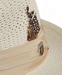 Stacy Adams Men's Solid Vent Paper Milan Fedora Hat