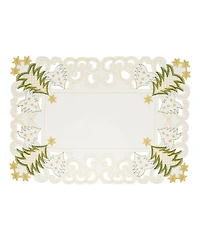 Saro Lifestyle Christmas Tree Placemats, Set of 4
