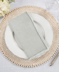 Saro Lifestyle Fringe Table Napkins, Set of 4