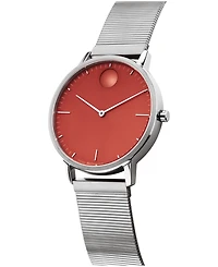 Movado Unisex Movado Face Swiss Quartz Stainless Steel Watch 41mm