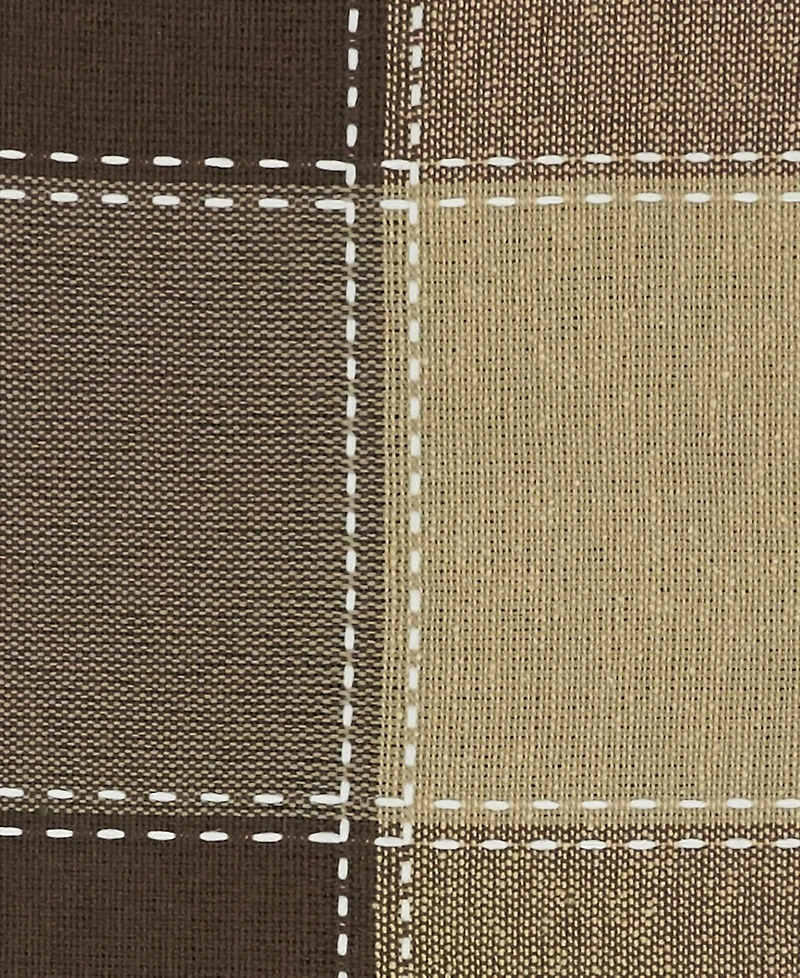 Saro Lifestyle Stitched Plaid Design Napkins, Set of 4