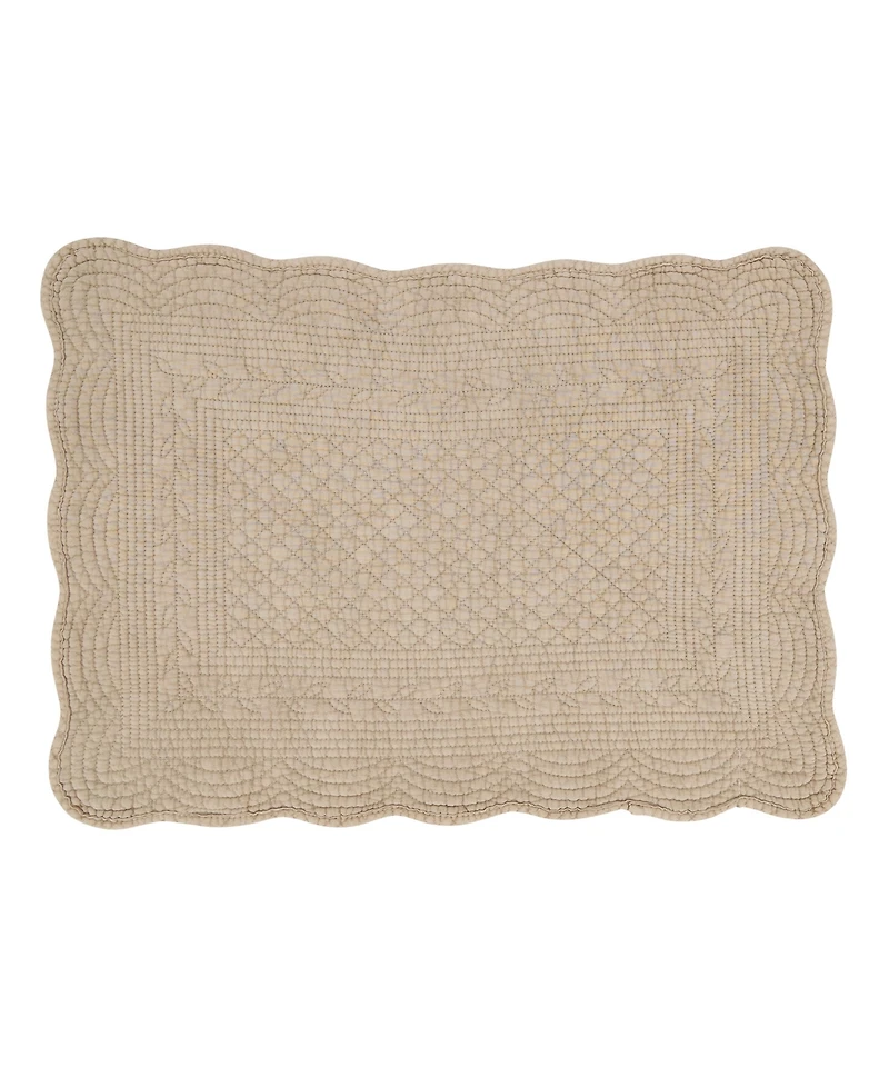 Saro Lifestyle Charming Quilted Placemats, Set of 4