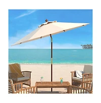 Augusta Home Cannes 9Ft Wood Crank Umbrella