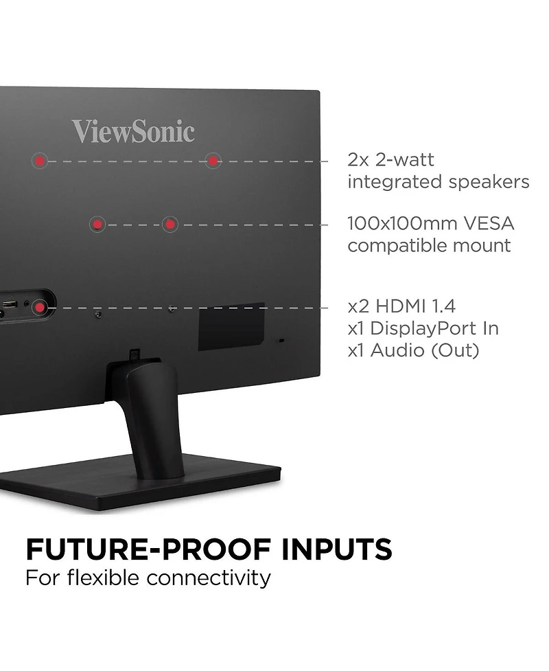 ViewSonic Va2715-2K-mhd 16:9 Wqhd VA Led Monitor