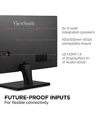 ViewSonic Va2715-2K-mhd 16:9 Wqhd VA Led Monitor