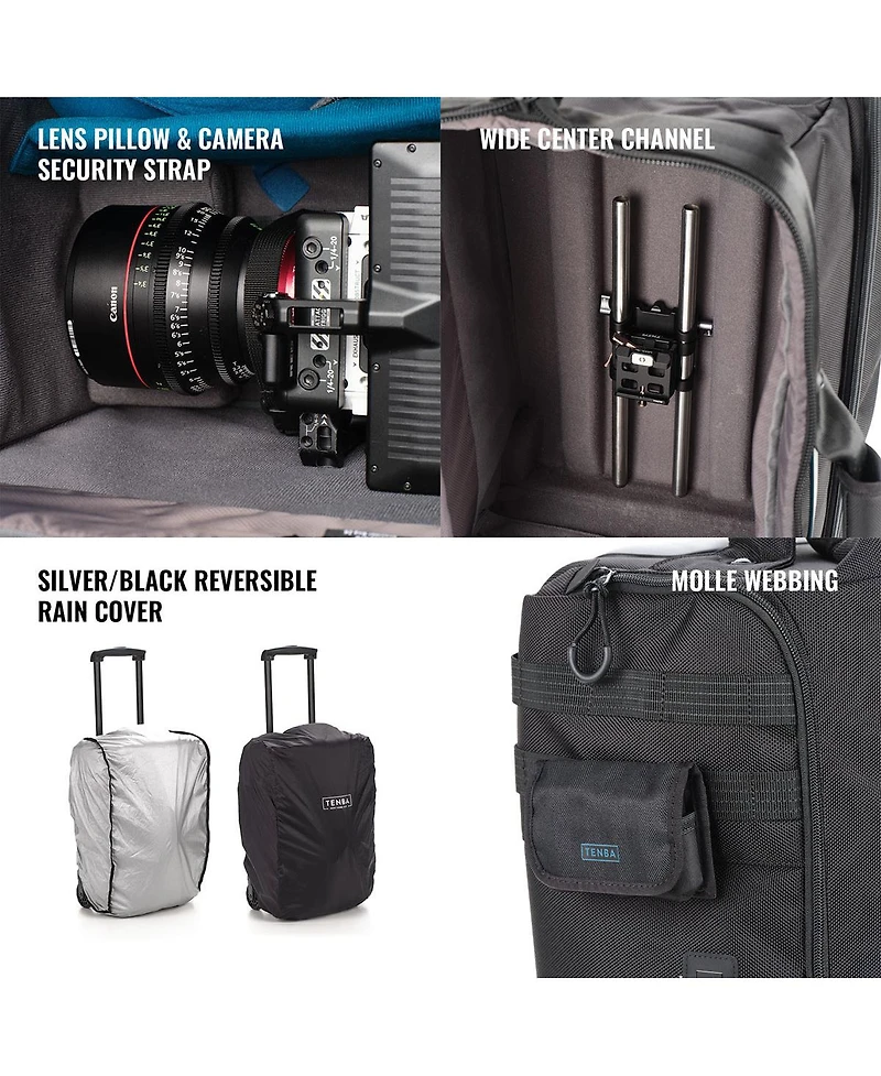 Tenba Cineluxe v2 Roller 21 for Professional Camcorders, Cinema Cameras and Eng Rigs