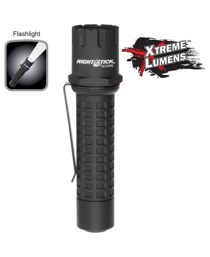 Nightstick Tac-310XL Xtreme Lumens Polymer Tactical Non-Rechargeable Led Flashlight, 500 Lumens, Ip-X7 Waterproof