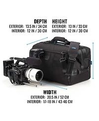 Tenba Cine luxe v2 Shoulder Bag 21 High top for Professional Camcorders, Cinema Cameras and Eng Rigs