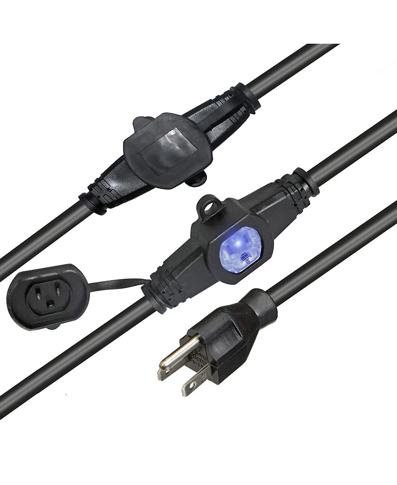 ProX Xc-MEP12-529 52' 110V Male to 9 Socket 110V Female Power Cord 9 Outlet 12/3 Extension Cord