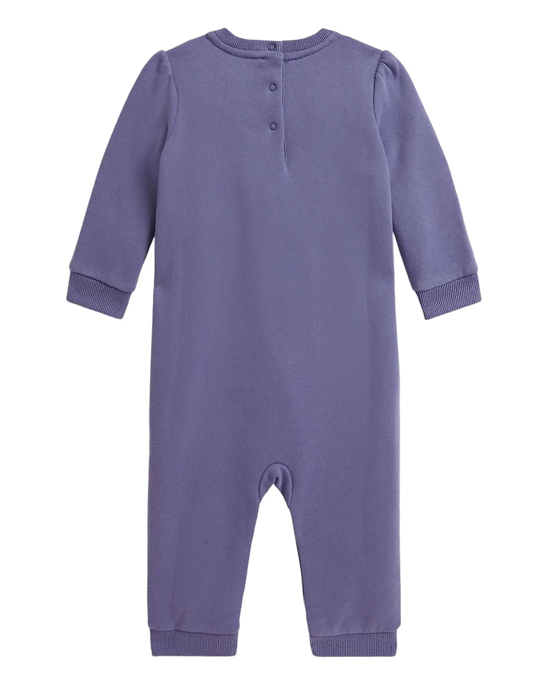 Polo Ralph Lauren Baby Girls' Bear Fleece Coverall
