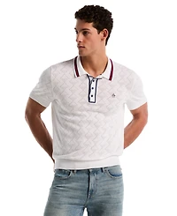 Original Penguin Men's Geo Eyelet Polo Shirt