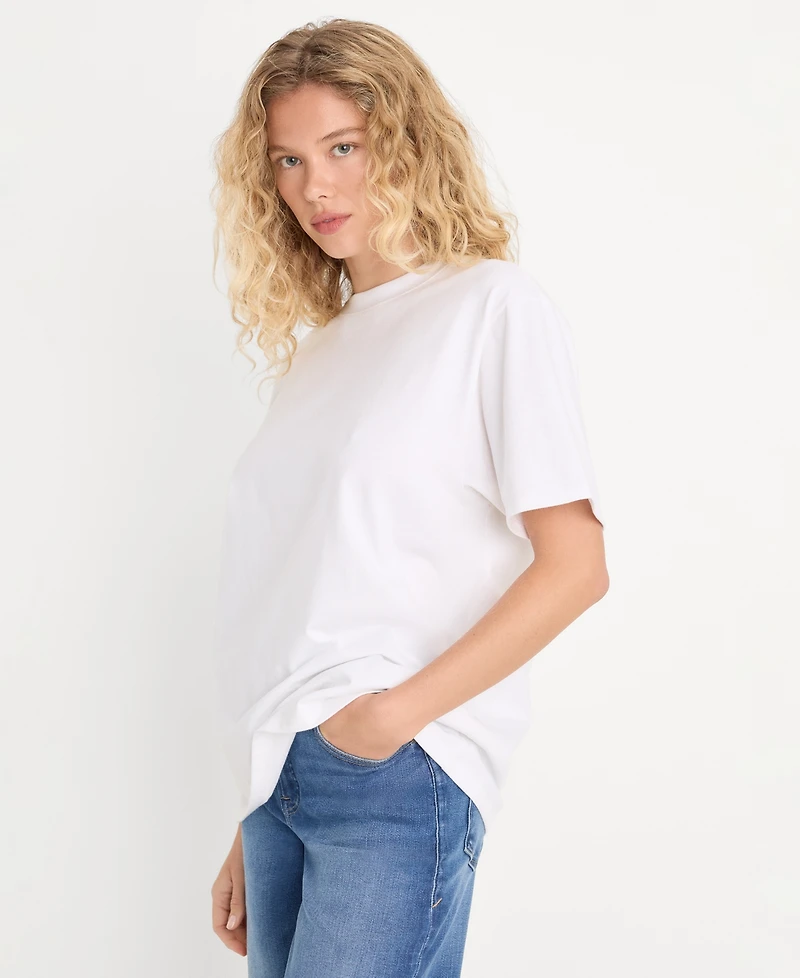 Good American Women's Short-Sleeve Oversized T-Shirt