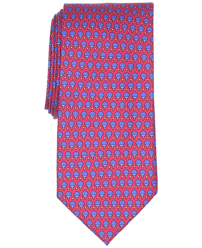 Club Room Men's Racket Classic Neat Pattern Silk Tie, Macy's Exclusive