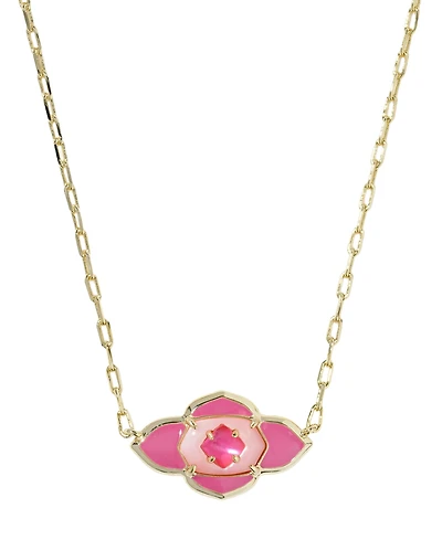 Kendra Scott 14k Gold-Plated Abbie Medallion Short Pendant Necklace
