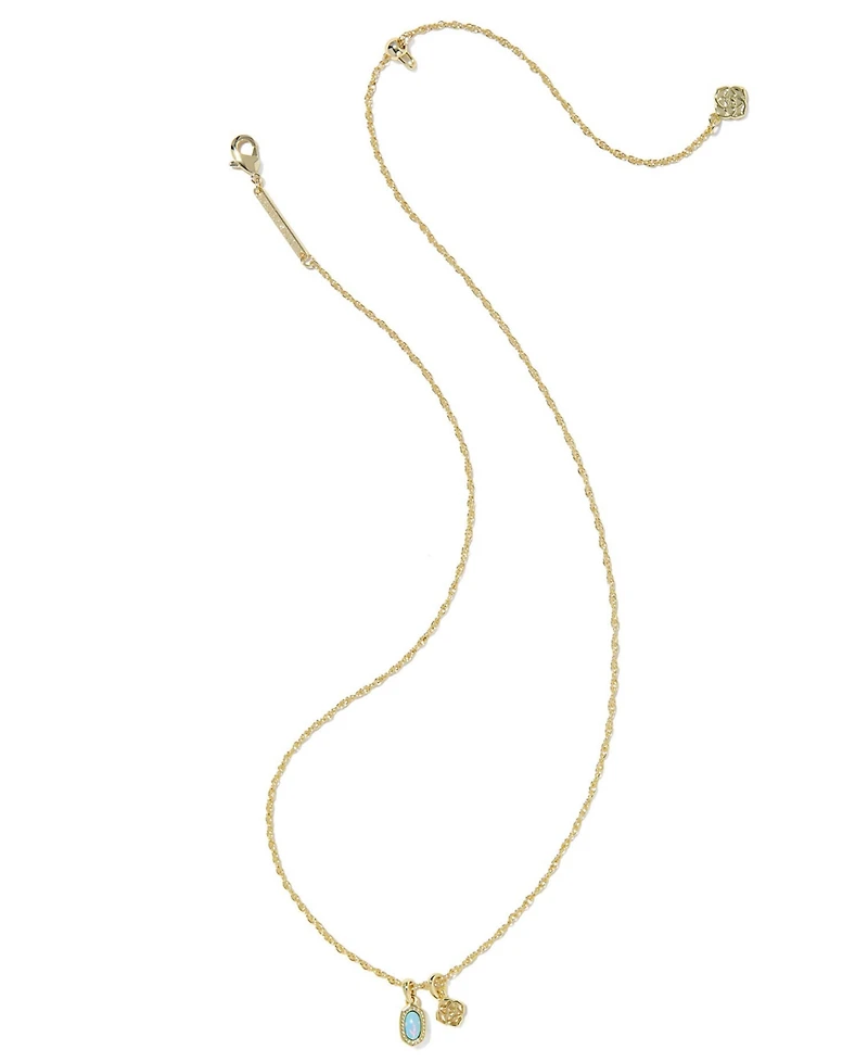 Kendra Scott 14k Gold-Plated Mini Elisa Dira Short Pendant Necklace