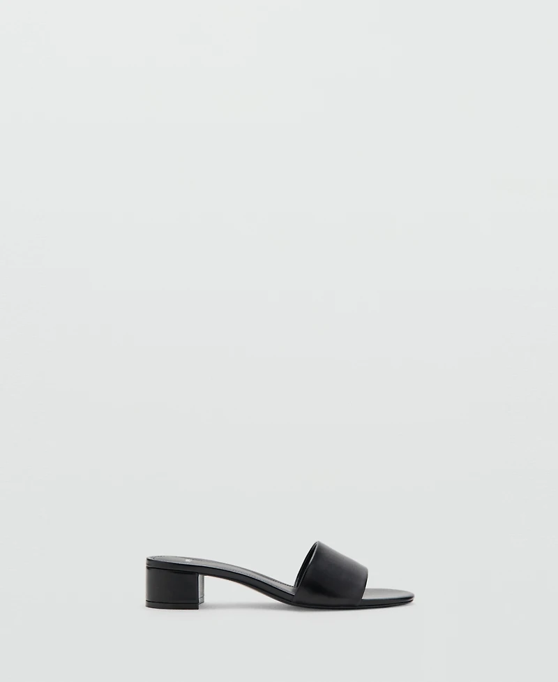Mango Women's Block-Heel Strap Sandals