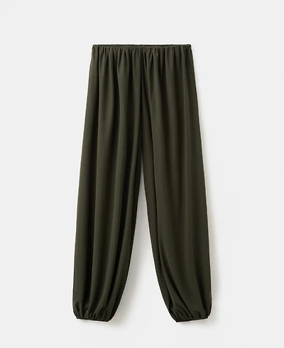 Mango Women's Mid-Rise Baggy Pants