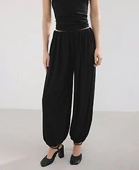 Mango Women's Mid-Rise Baggy Pants
