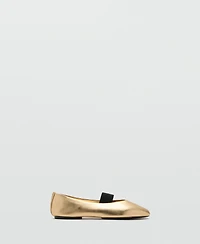 Mango Women's Strap Leather Shoes