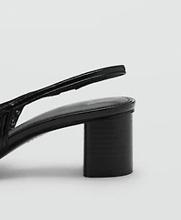 Mango Women's Braided Heel Shoes